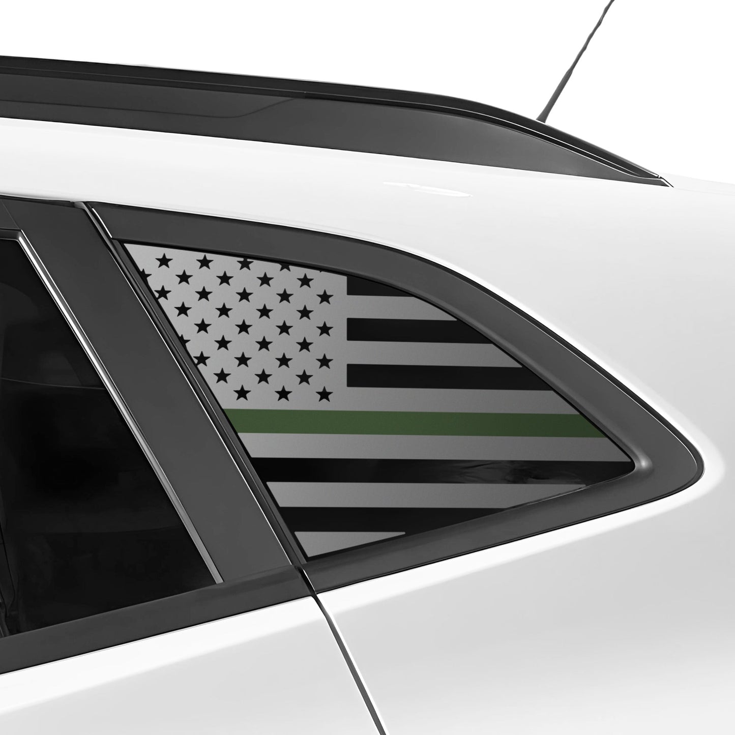 Fits Chevrolet Trax 2024-2025 Quarter Window American Flag Vinyl Decal Stickers