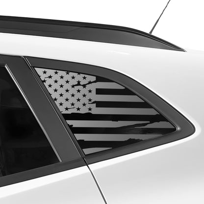 Fits Chevrolet Trax 2024-2025 Quarter Window American Flag Vinyl Decal Stickers