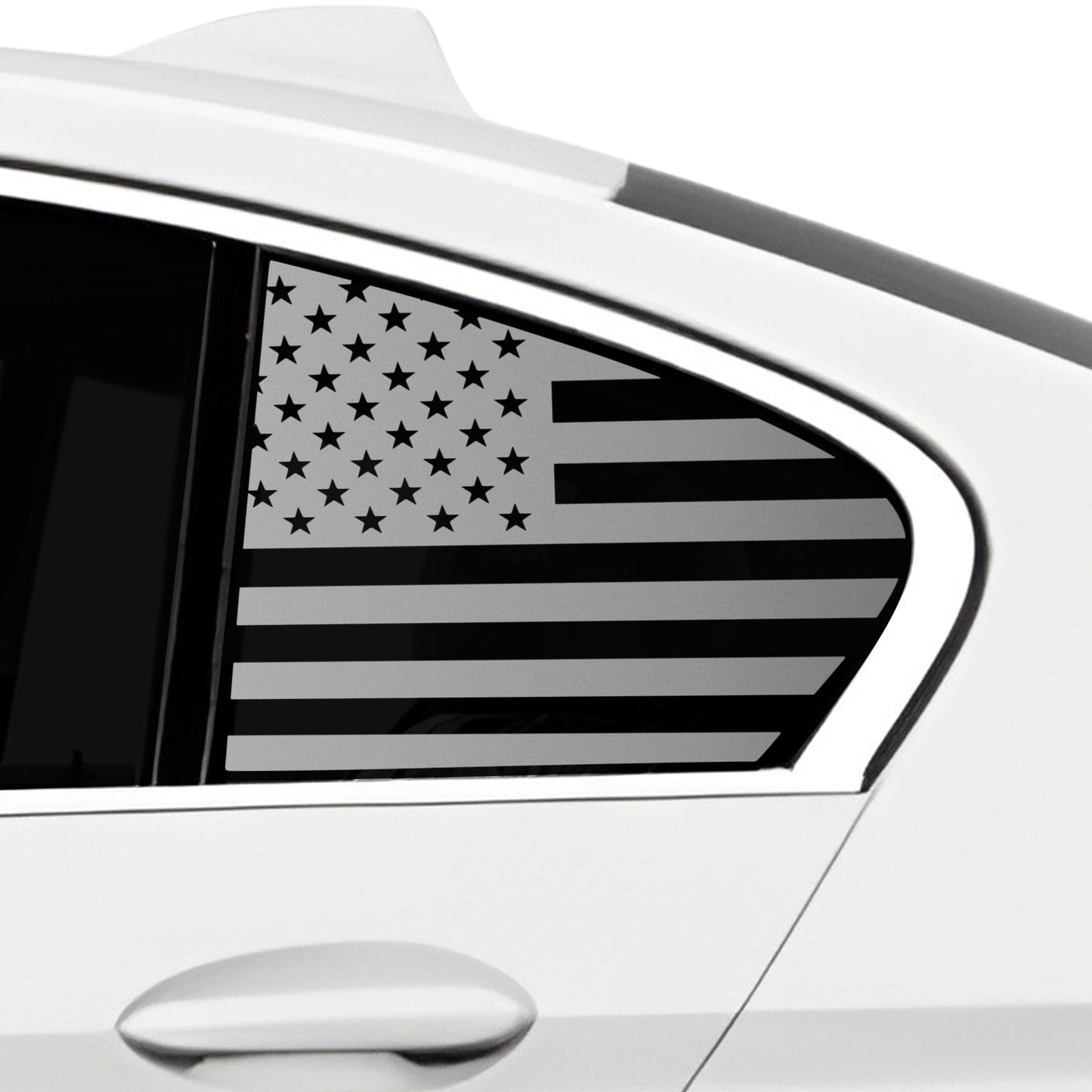 Fits BMW 5 Series 2021-2025Quarter Window American Flag Vinyl Decal Stickers