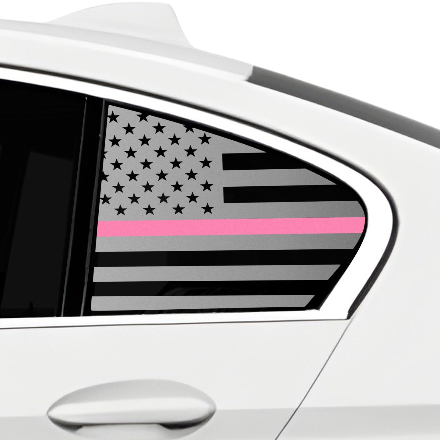 Fits BMW 5 Series 2021-2025Quarter Window American Flag Vinyl Decal Stickers