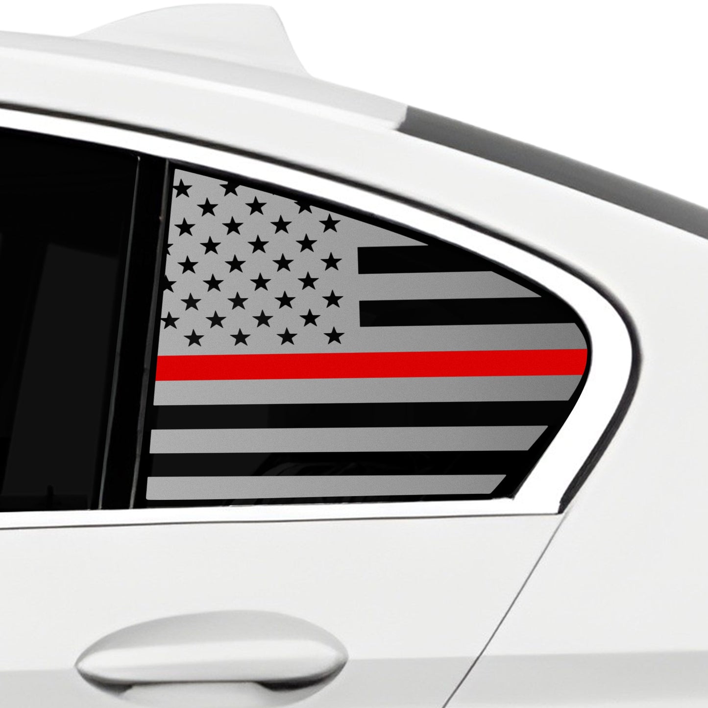 Fits BMW 5 Series 2021-2025Quarter Window American Flag Vinyl Decal Stickers