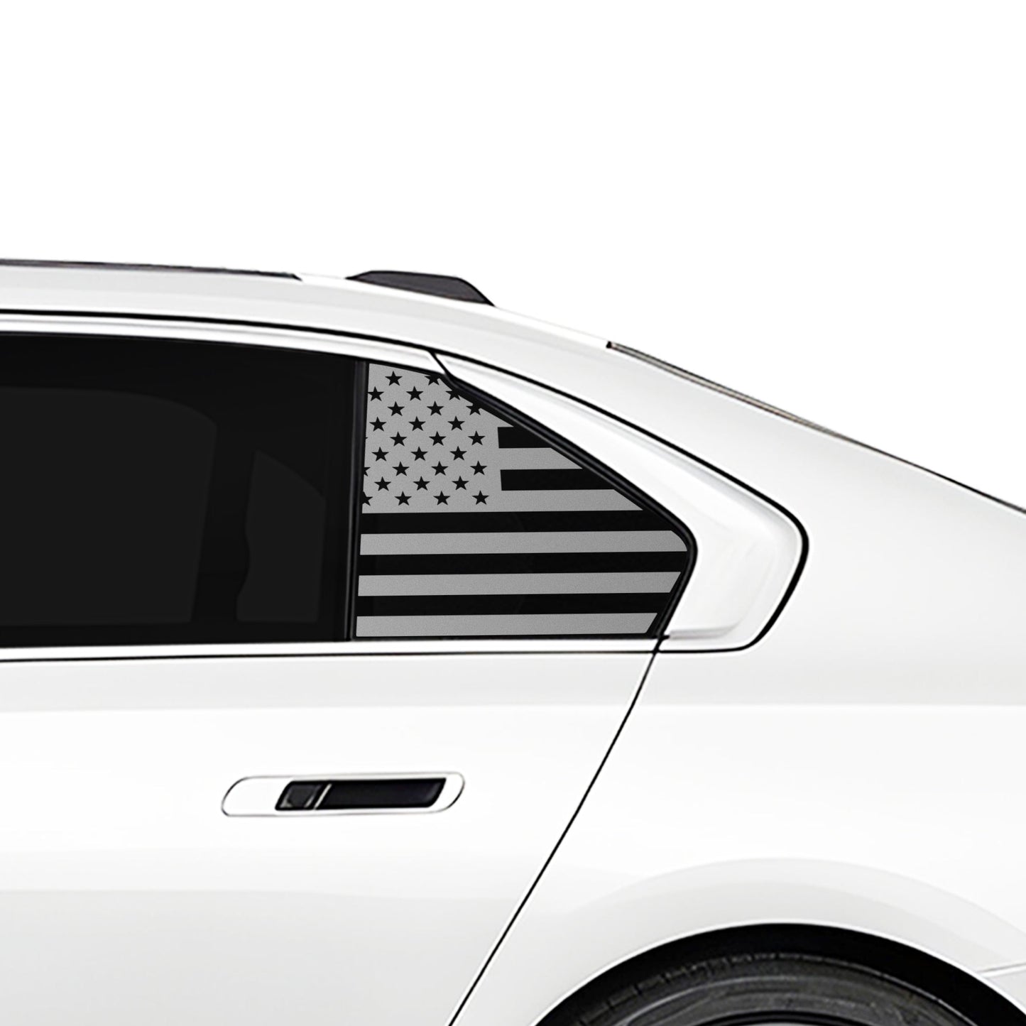 Fits BMW 7 Series 2023-2025 Quarter Window American Flag Vinyl Decal Stickers