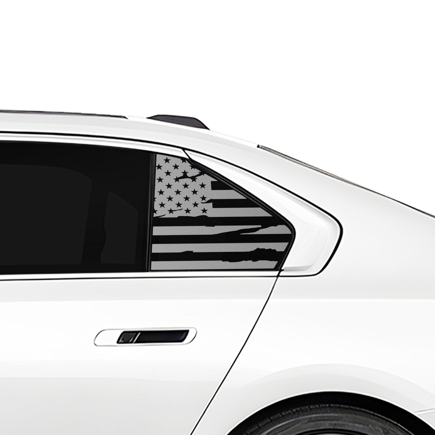 Fits BMW 7 Series 2023-2025 Quarter Window American Flag Vinyl Decal Stickers