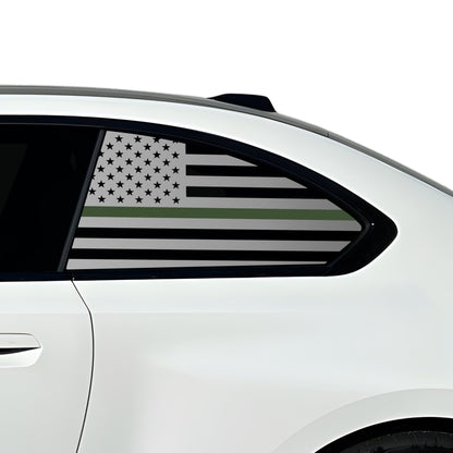 Fits BMW M2 2023-2025 Quarter Window American Flag Vinyl Decal Stickers
