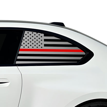 Fits BMW M2 2023-2025 Quarter Window American Flag Vinyl Decal Stickers