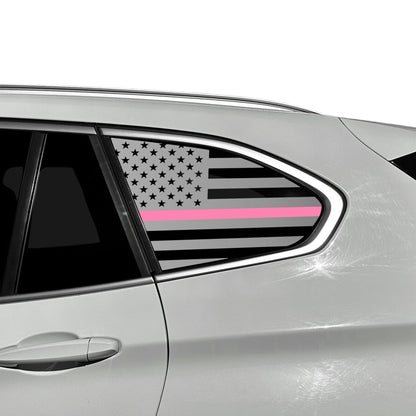 Fits BMW X1 2016-2022Quarter Window American Flag Vinyl Decal Stickers