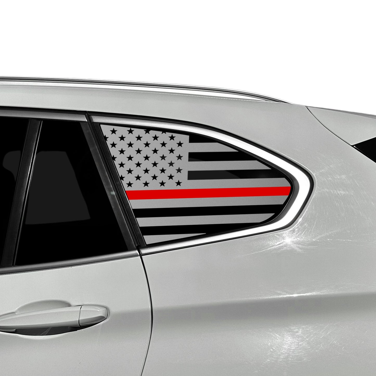 Fits BMW X1 2016-2022Quarter Window American Flag Vinyl Decal Stickers