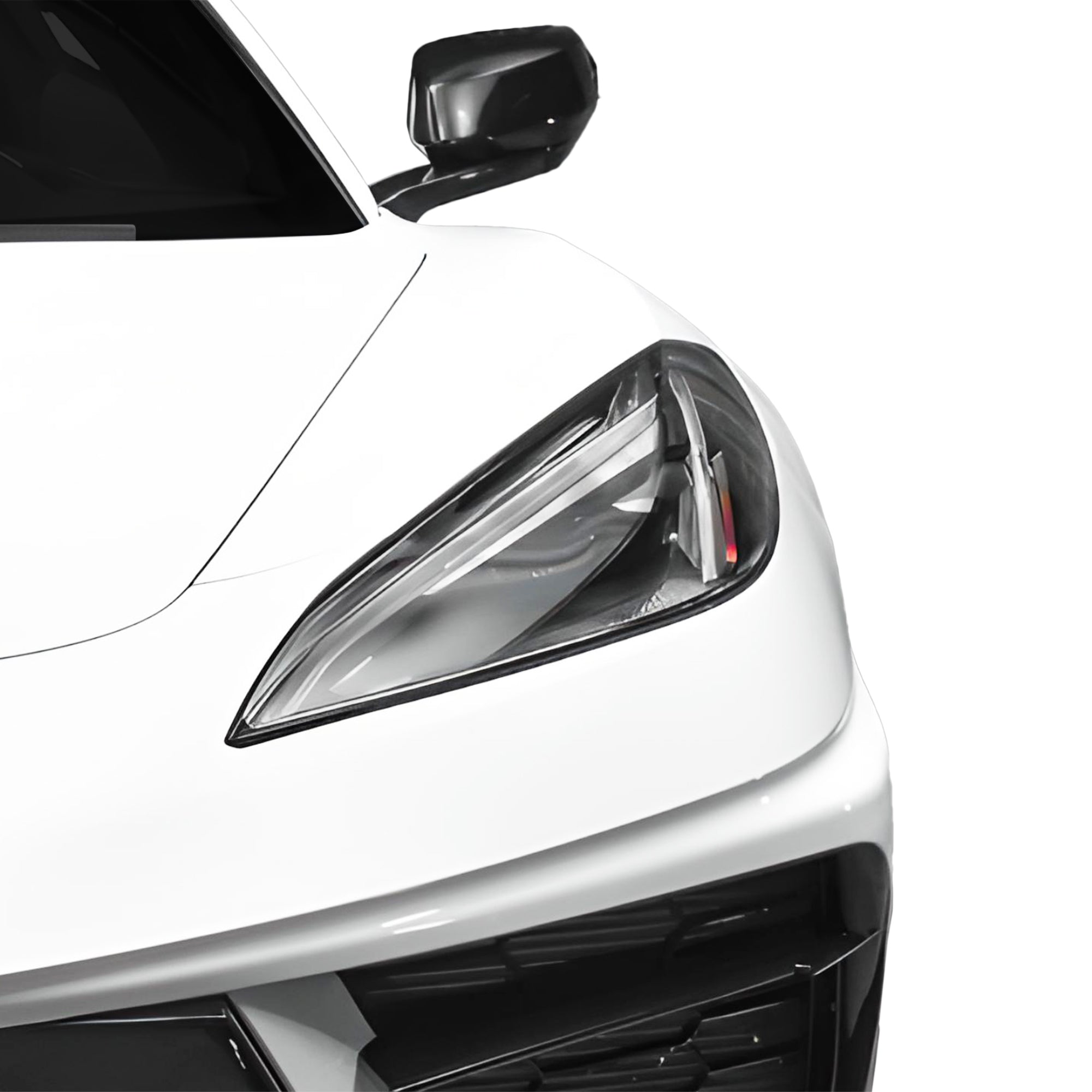 Full Headlight Taillight Precut Smoked PPF Tint Kit Film Overlay Fits Chevy Corvette C8 2020-2025