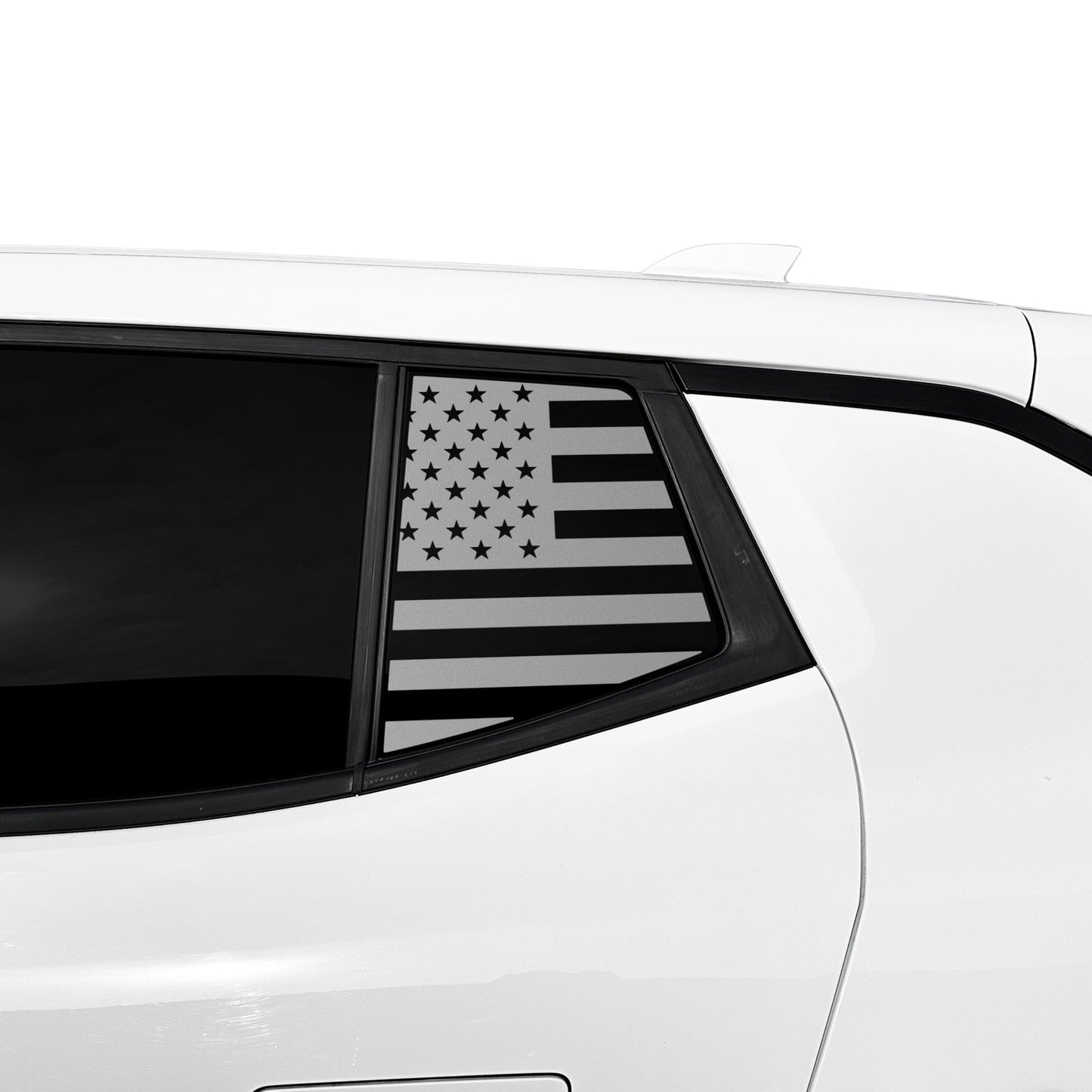 Fits Chevrolet Equinox EV 2024-2025 Quarter Window American Flag Vinyl Decal Stickers