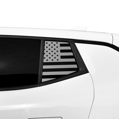 Fits Chevrolet Equinox EV 2024-2025 Quarter Window American Flag Vinyl Decal Stickers