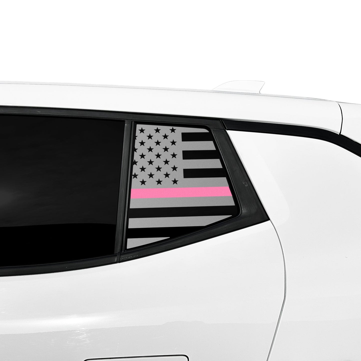 Fits Chevrolet Equinox EV 2024-2025 Quarter Window American Flag Vinyl Decal Stickers