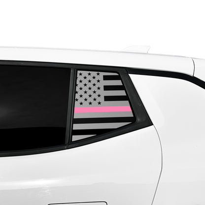 Fits Chevrolet Equinox EV 2024-2025 Quarter Window American Flag Vinyl Decal Stickers