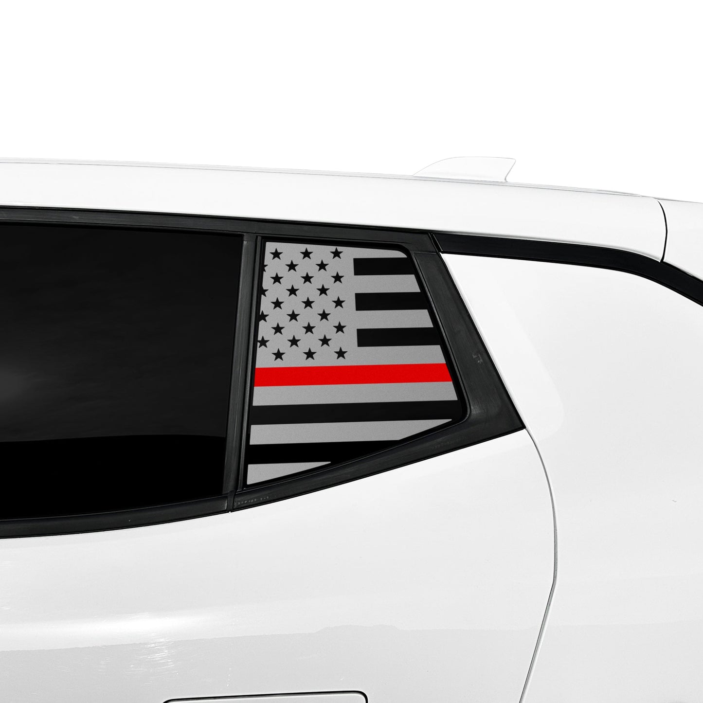 Fits Chevrolet Equinox EV 2024-2025 Quarter Window American Flag Vinyl Decal Stickers