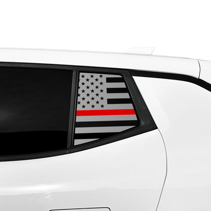 Fits Chevrolet Equinox EV 2024-2025 Quarter Window American Flag Vinyl Decal Stickers