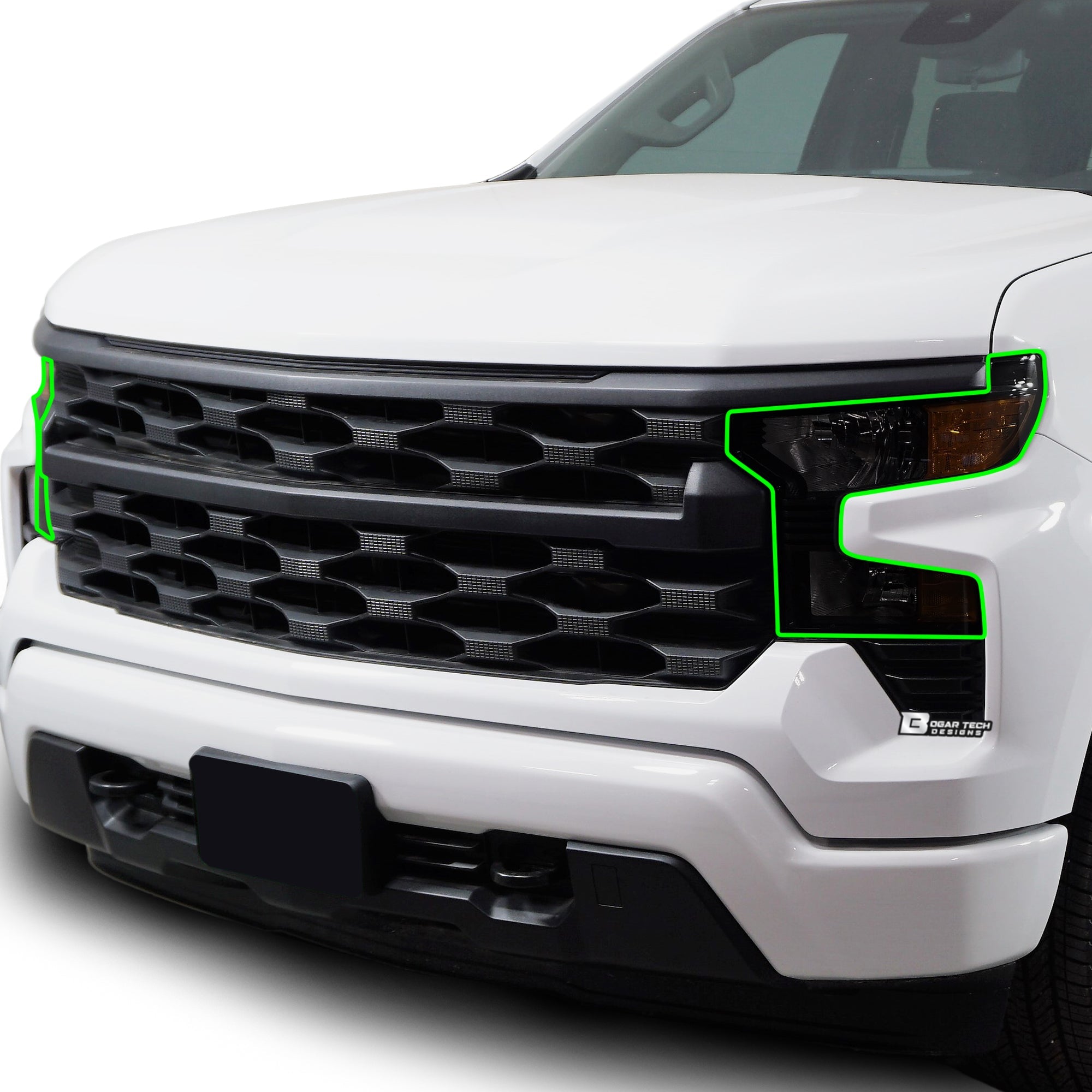 Full Headlight Taillight Precut Smoked PPF Tint Kit Film Overlay Fits Chevy Silverado 2019-2025