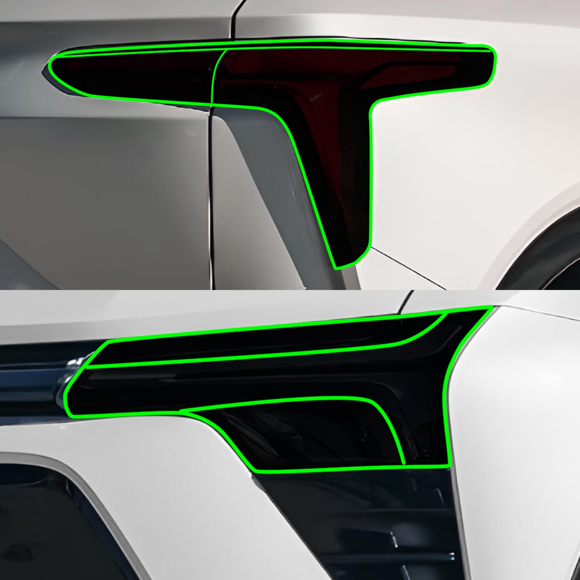 Fits Chevrolet Blazer EV 2024-2025 Full Headlight Taillight Precut Smoked PPF Tint Kit Film Overlay