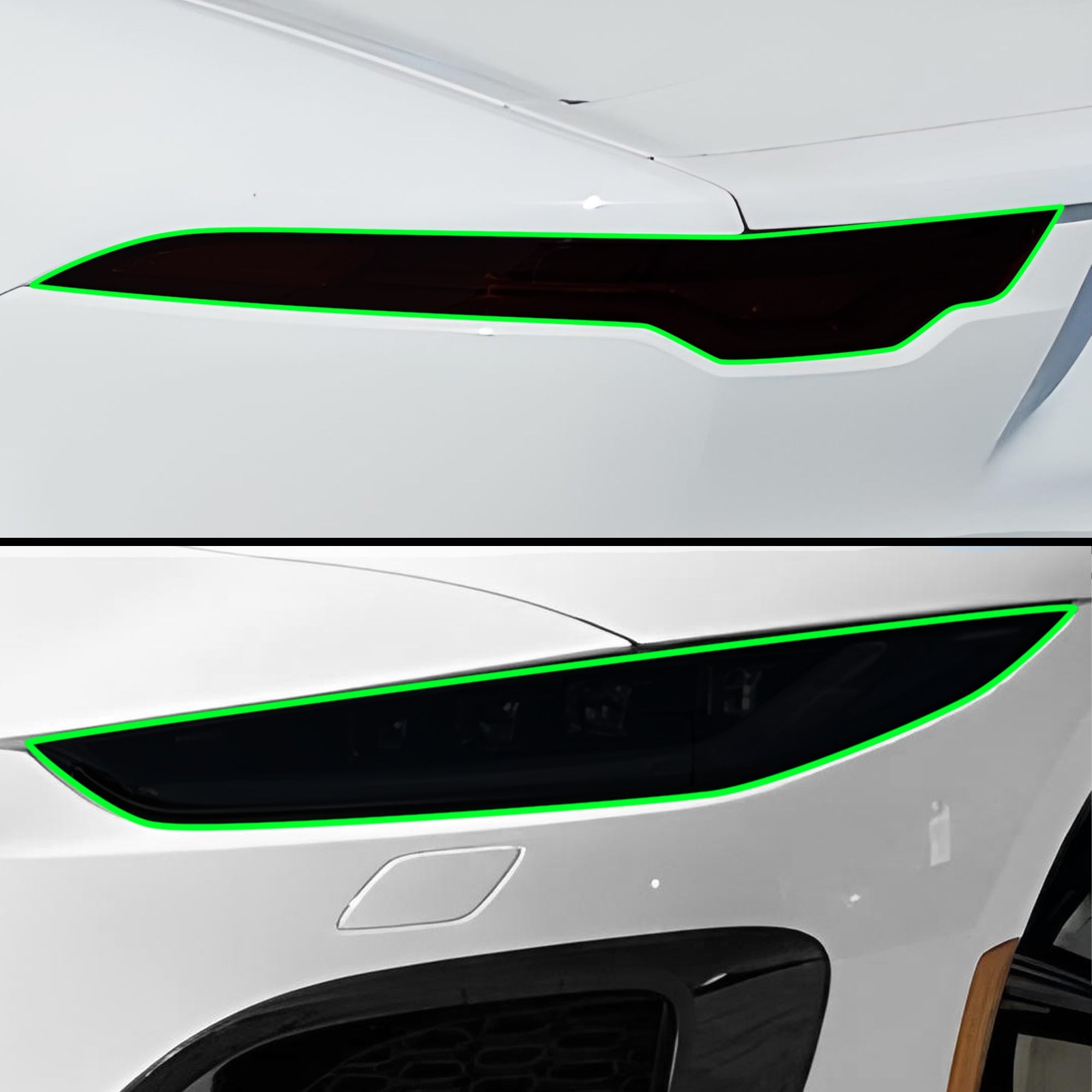 Full Headlight Taillight Precut Smoked PPF Tint Kit Film Overlay Fits Jaguar F-Type 2021-2024