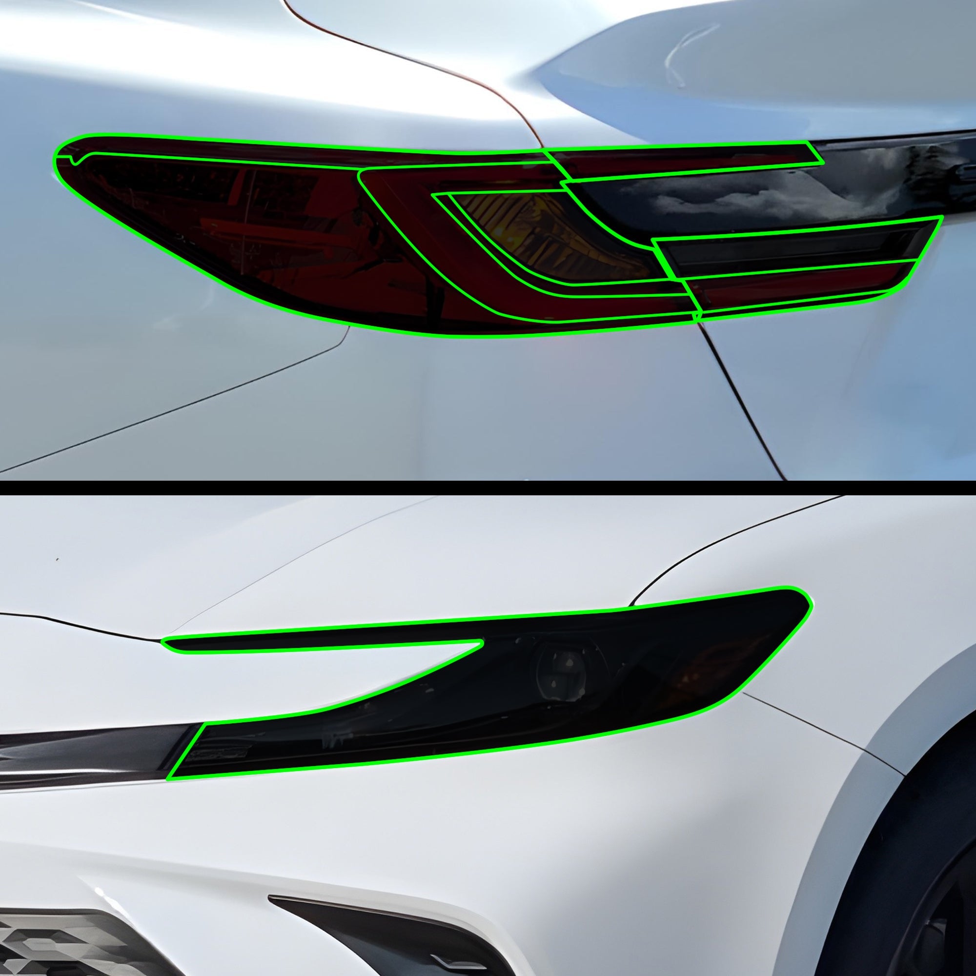 Fits Toyota Camry 2025+ Full Headlight Taillight Precut Smoked PPF Tint Kit Film Overlay 2025-2026