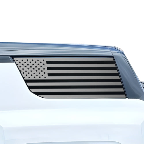 Fits GMC Hummer EV SUV 2024-2025 Quarter Window American Flag Vinyl Decal Stickers