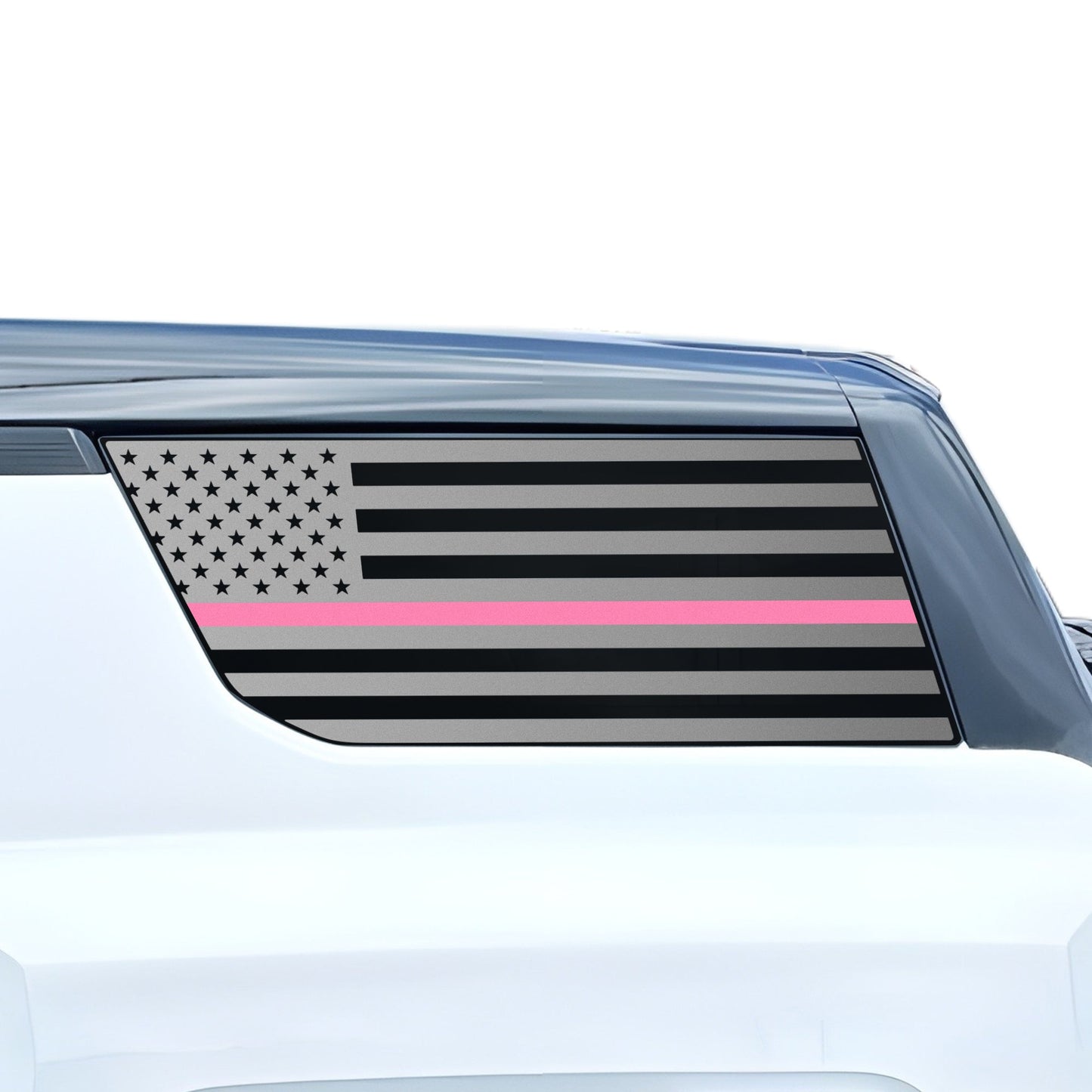 Fits GMC Hummer EV SUV 2024-2025 Quarter Window American Flag Vinyl Decal Stickers