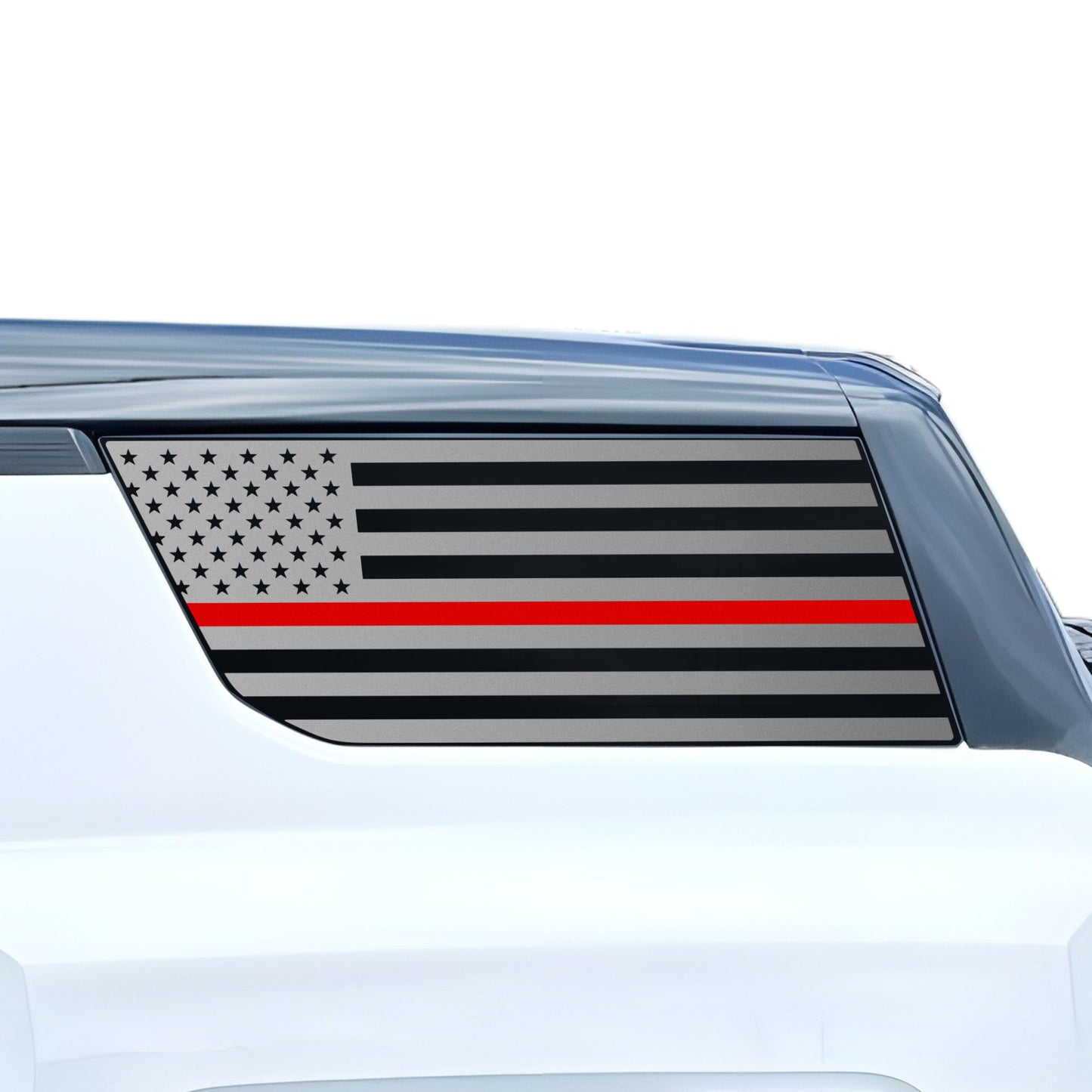 Fits GMC Hummer EV SUV 2024-2025 Quarter Window American Flag Vinyl Decal Stickers