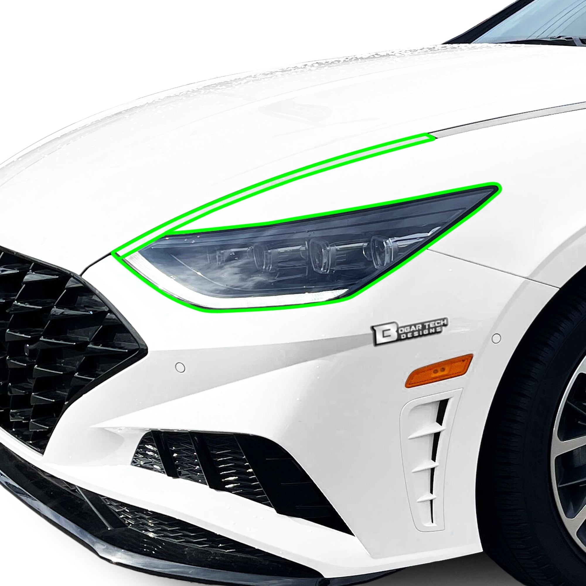 Full Headlight Taillight Precut Smoked PPF Tint Kit Film Overlay Fits Hyundai Sonata 2020-2023