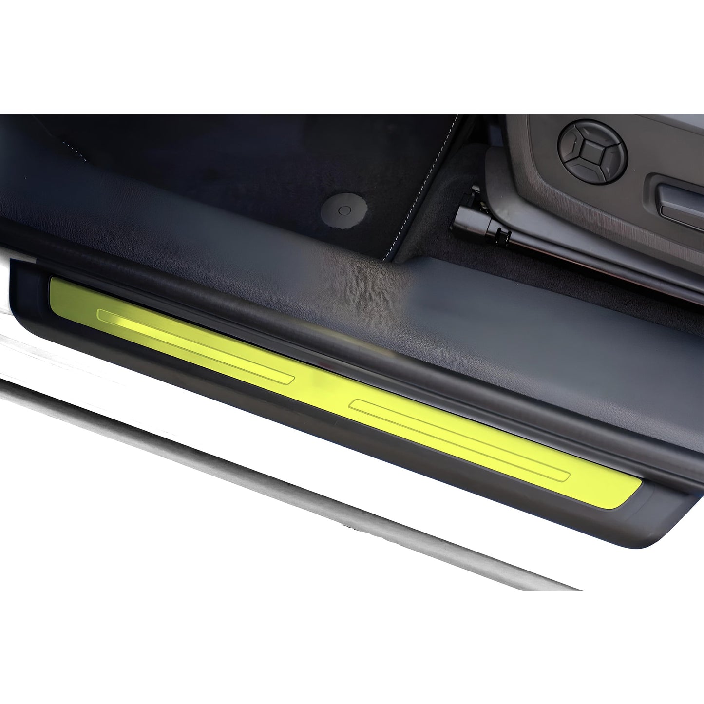 Fits Audi Q3 2019+ Precut Door Sill Premium Paint Protection Film PPF Decal Film Kit Cover, Gloss Black Carbon Fiber