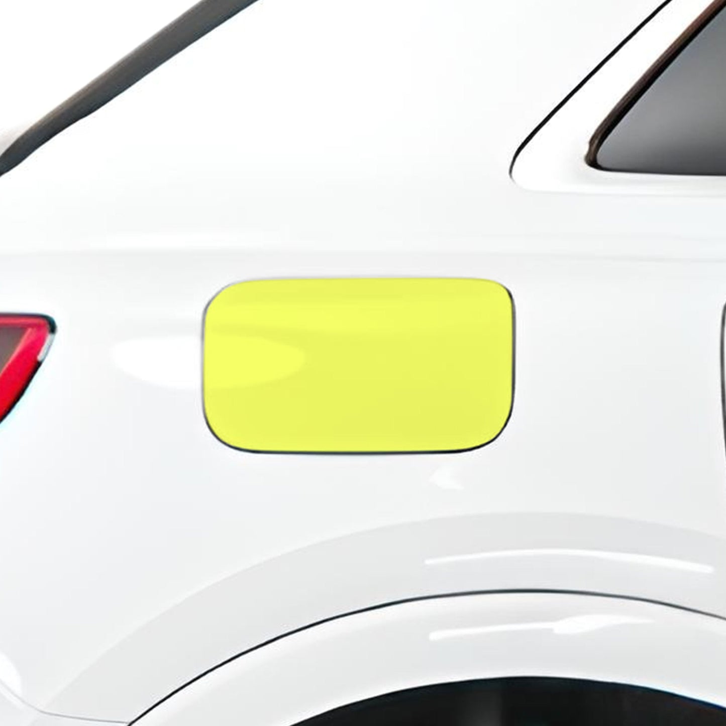 Fits Audi Q3 2019+ Precut Fuel Door Premium Paint Protection Film PPF Decal Film Kit Gas Cap Cover, Gloss Black Carbon Fiber