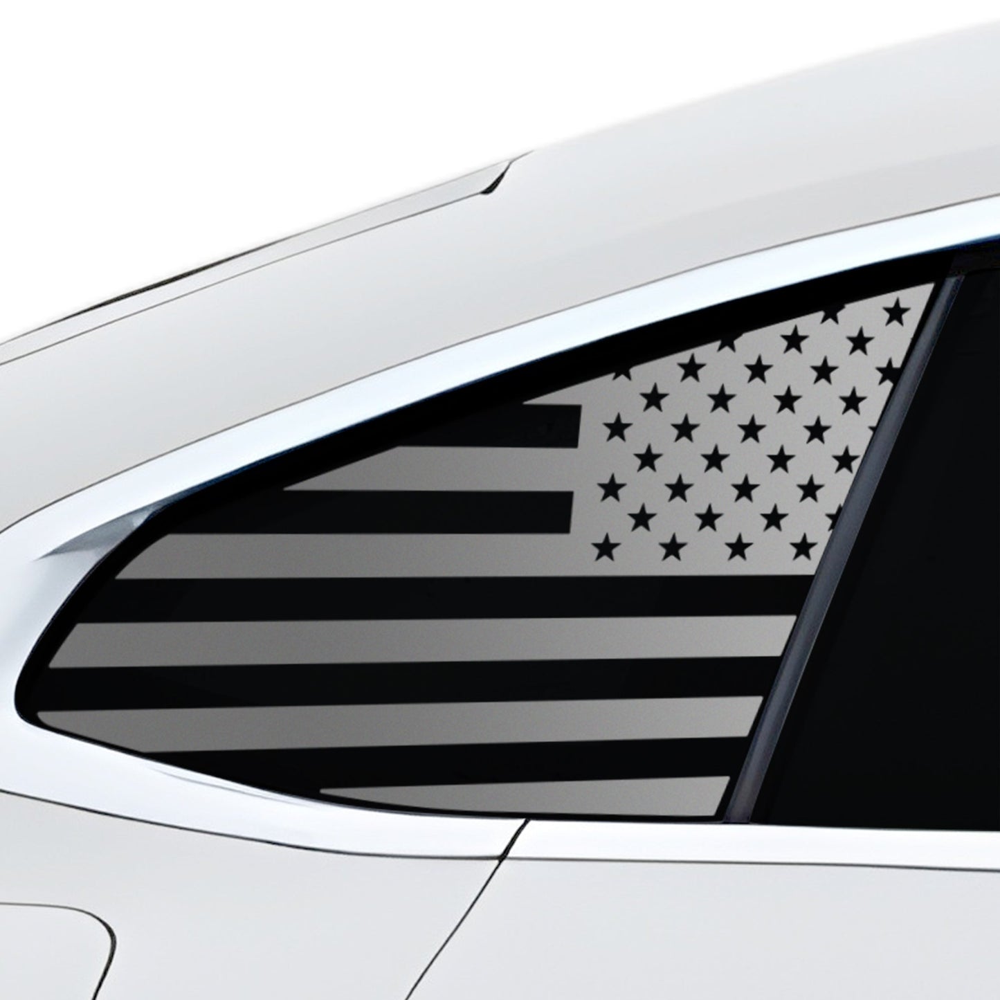 Fits BMW i4 2022-2025 Quarter Window American Flag Vinyl Decal Stickers