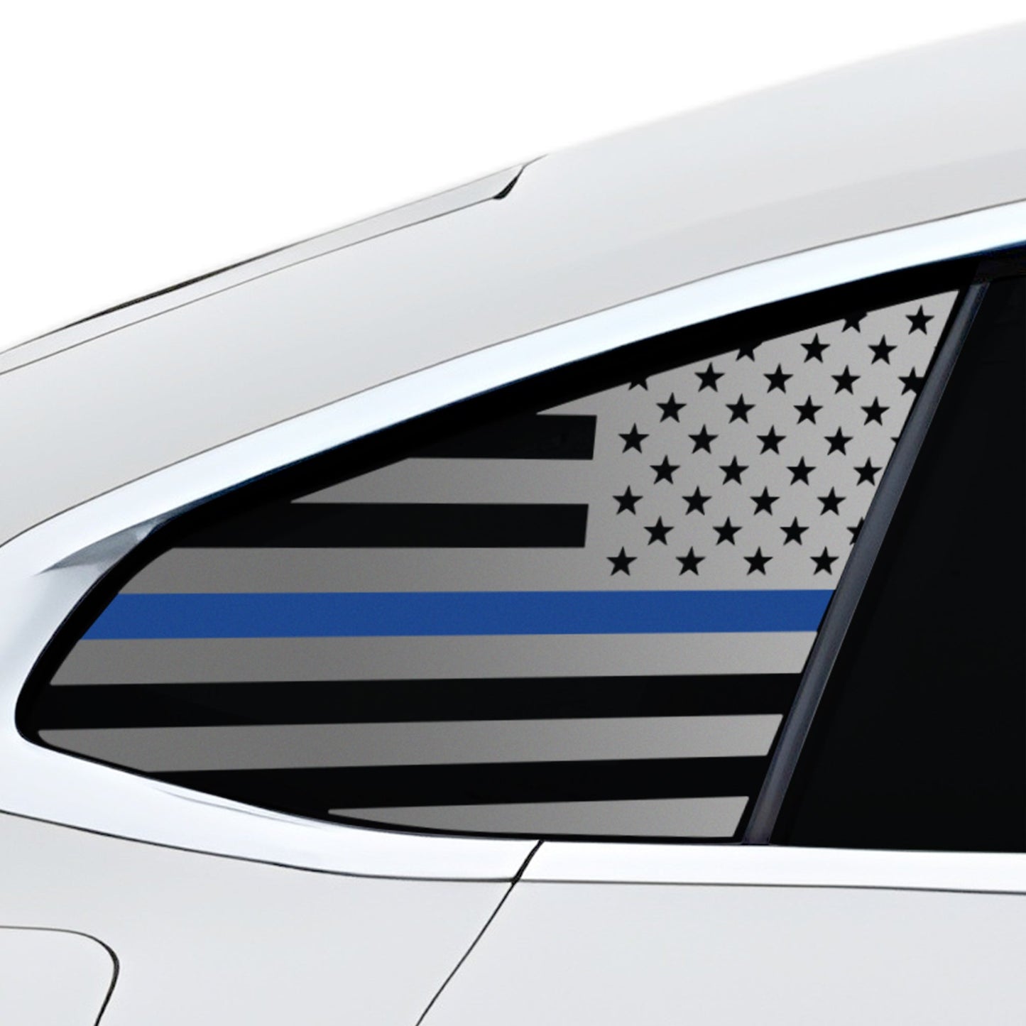 Fits BMW i4 2022-2025 Quarter Window American Flag Vinyl Decal Stickers