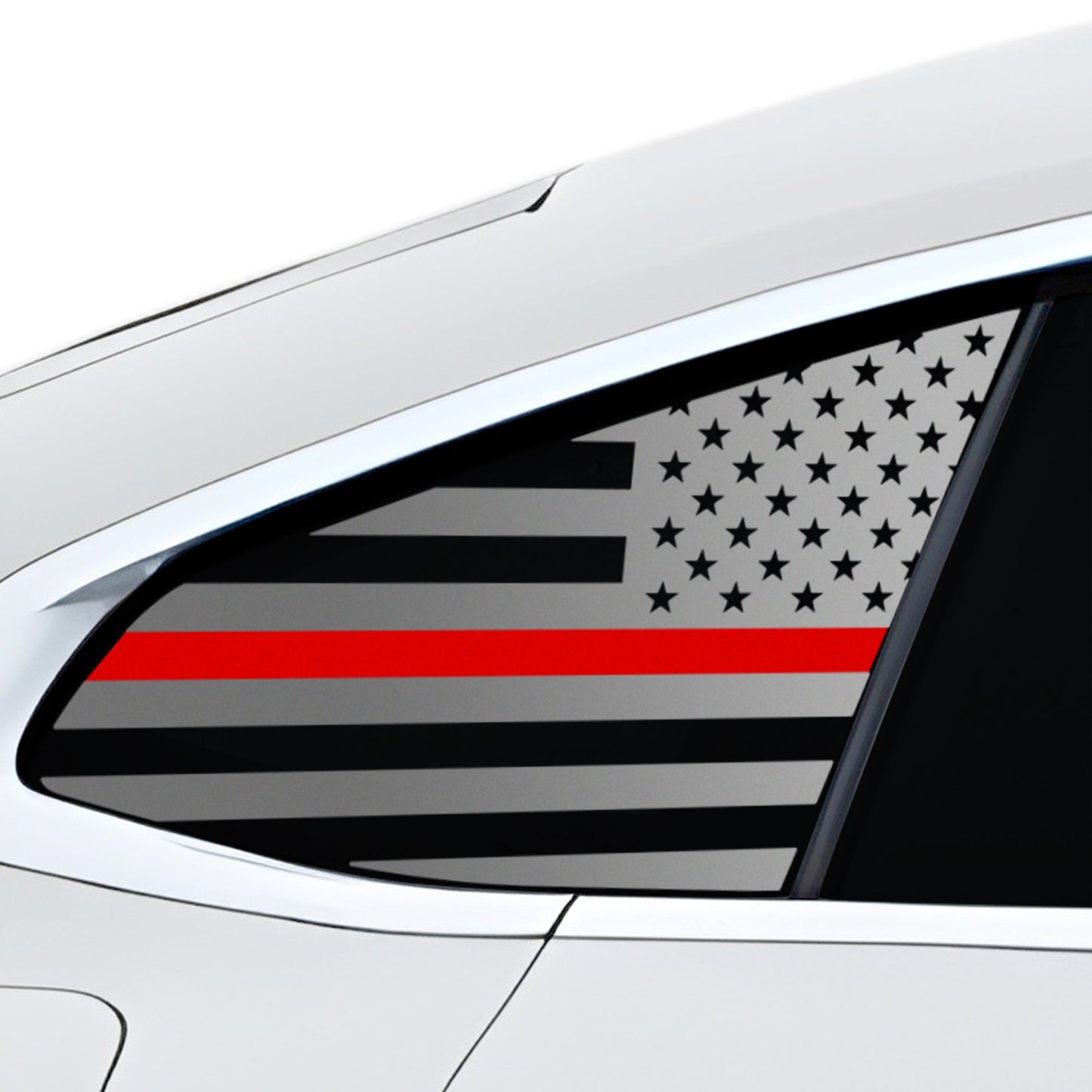 Fits BMW i4 2022-2025 Quarter Window American Flag Vinyl Decal Stickers