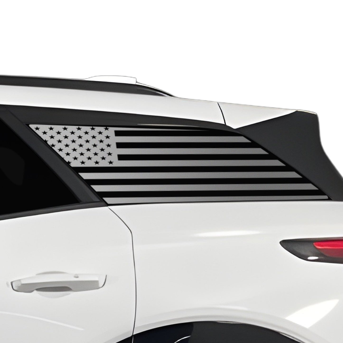 Fits Chevrolet Blazer EV 2024-2025 Quarter Window American Flag Vinyl Decal Stickers