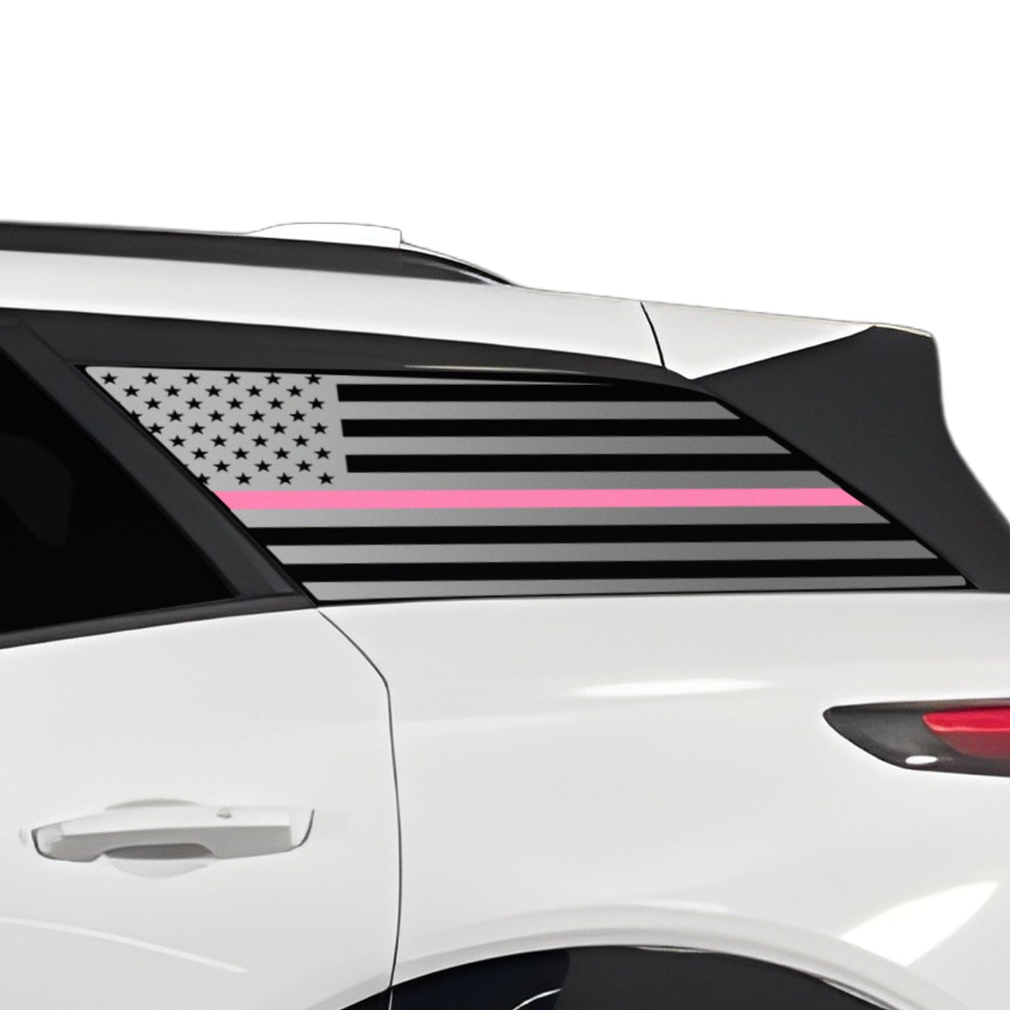 Fits Chevrolet Blazer EV 2024-2025 Quarter Window American Flag Vinyl Decal Stickers