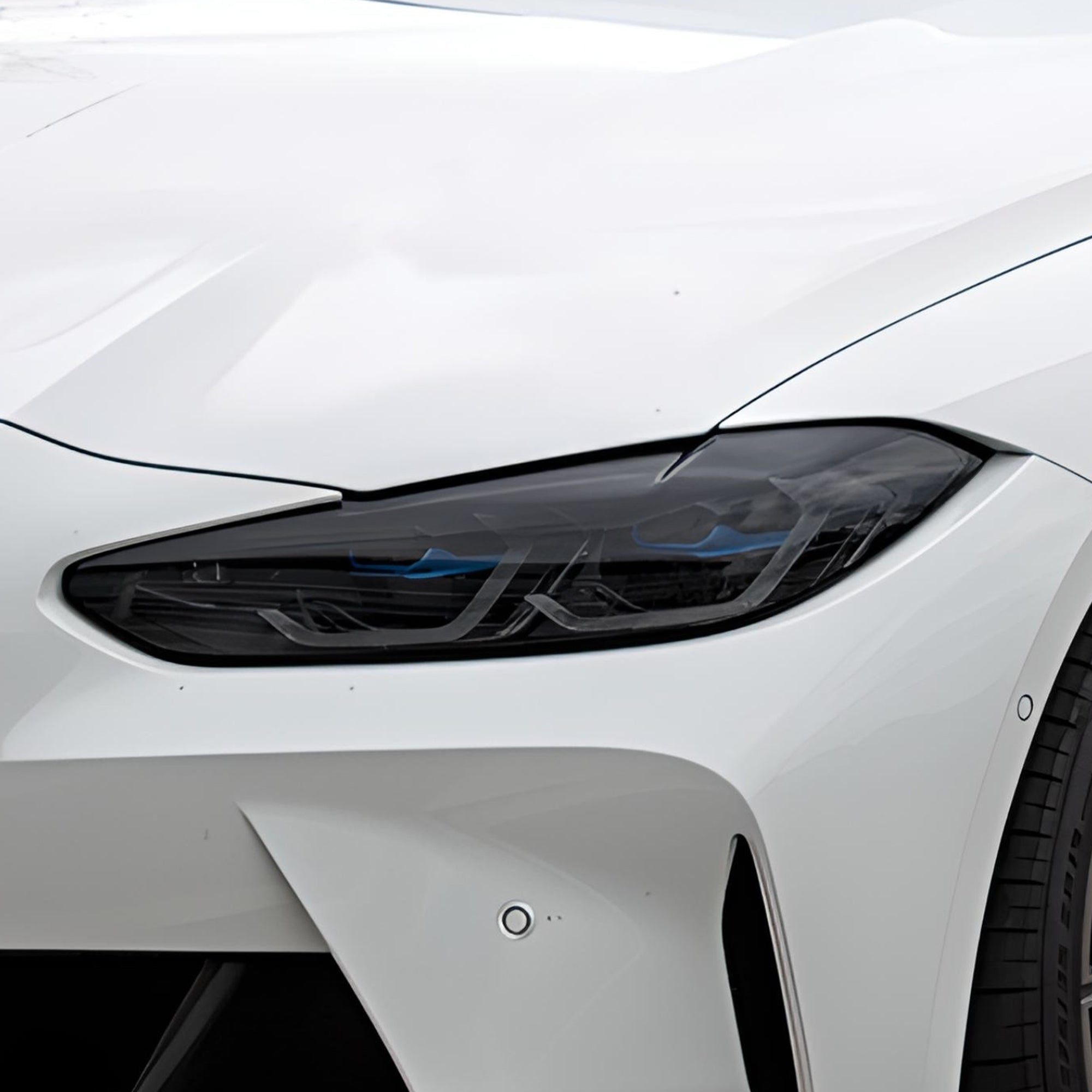 Fits BMW M4 2021-2025 Full Headlight Taillight Precut Smoked PPF Tint Kit Film Overlay