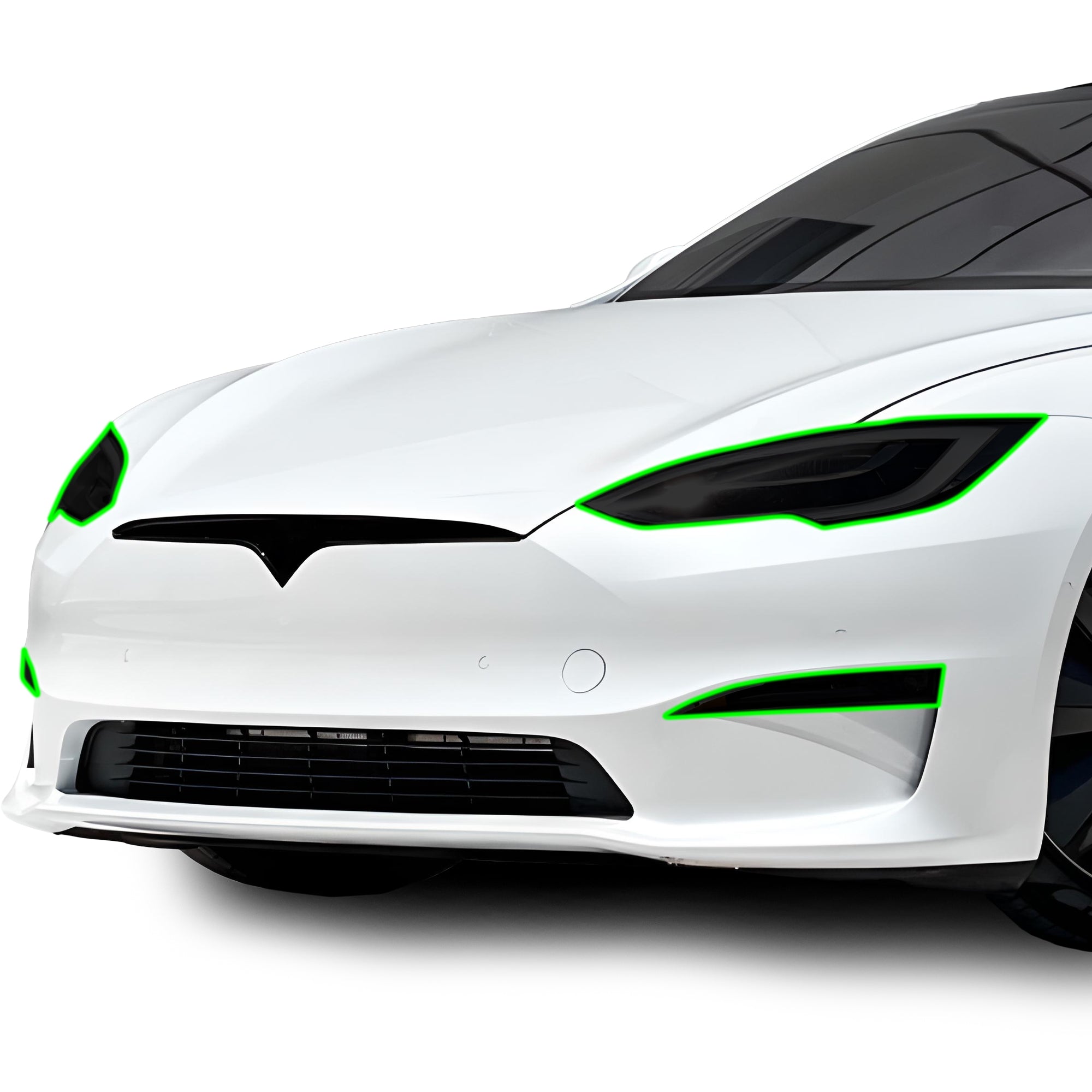 Full Headlight Taillight Precut Smoked PPF Tint Kit Film Overlay Fits Tesla Model S 2017-2025