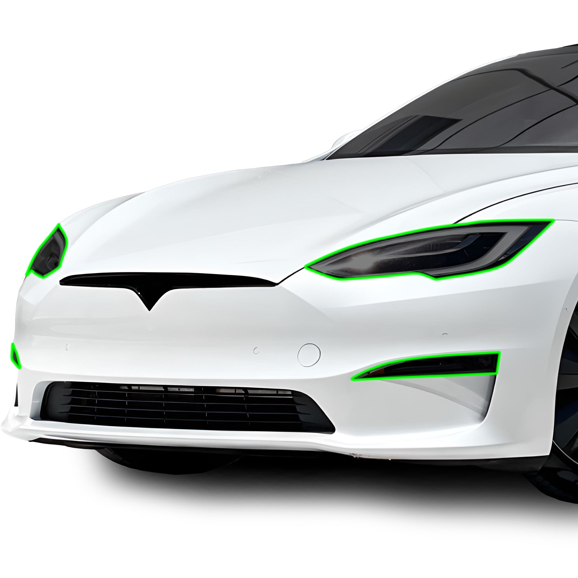 Full Headlight Taillight Precut Smoked PPF Tint Kit Film Overlay Fits Tesla Model S 2017-2025