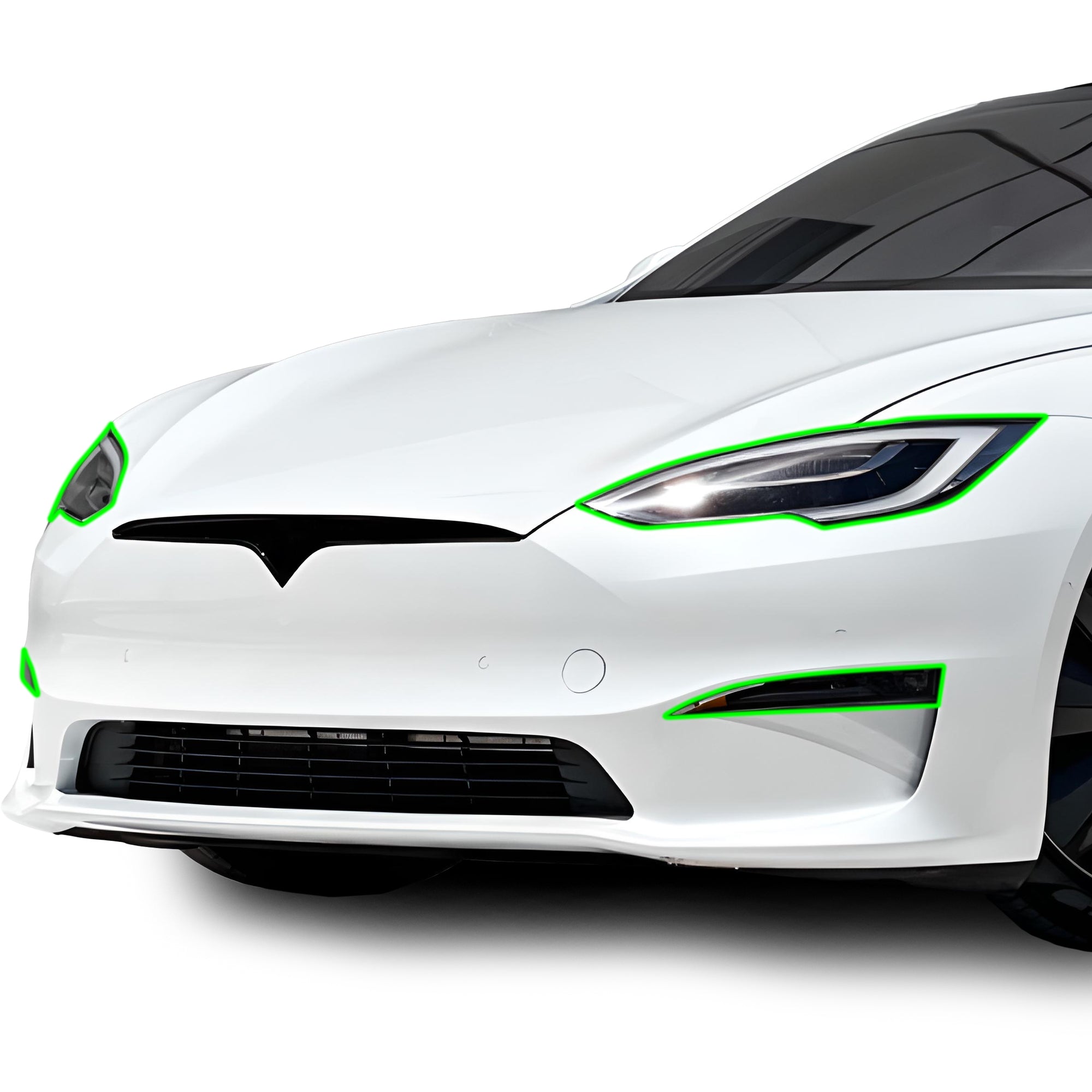 Full Headlight Taillight Precut Smoked PPF Tint Kit Film Overlay Fits Tesla Model S 2017-2025