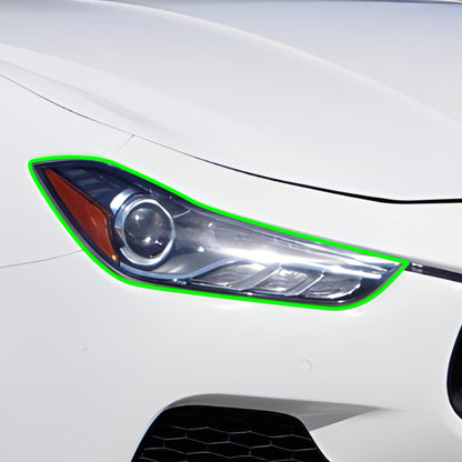 Fits Maserati Ghibli Full Headlight Taillight Precut Smoked PPF Tint Kit Film Overlay 2014-2024