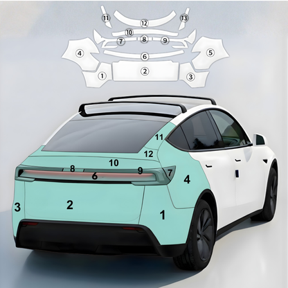Fits Tesla Model Y 2025+ (Juniper) Precut PPF Kit – Clear Bra Paint Protection Film for Hood, Bumper, Fenders & Headlights