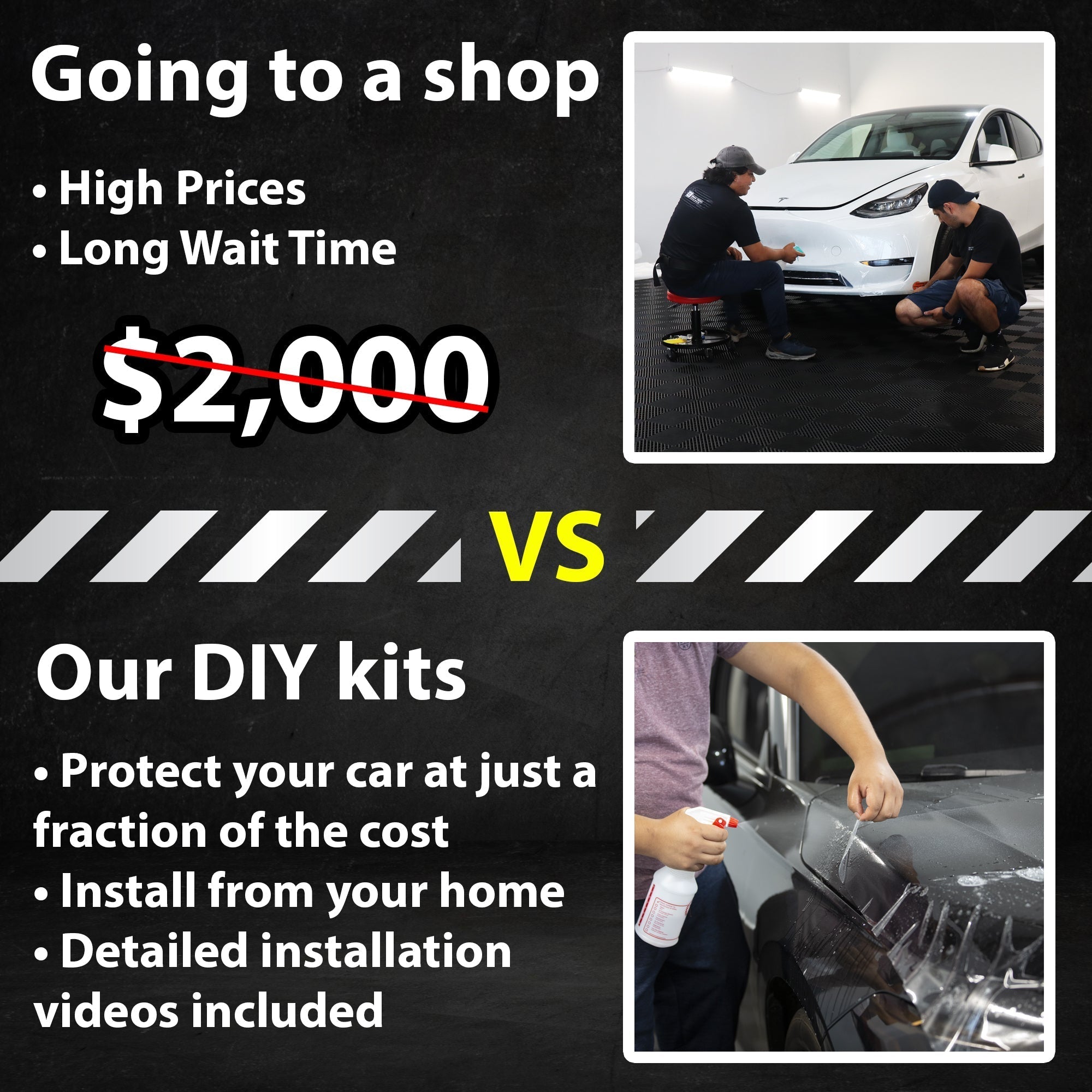 Fits Hyundai Kona 2022-2023 Precut Premium Paint Protection Film Clear Bra PPF Decal Film Kit Cover