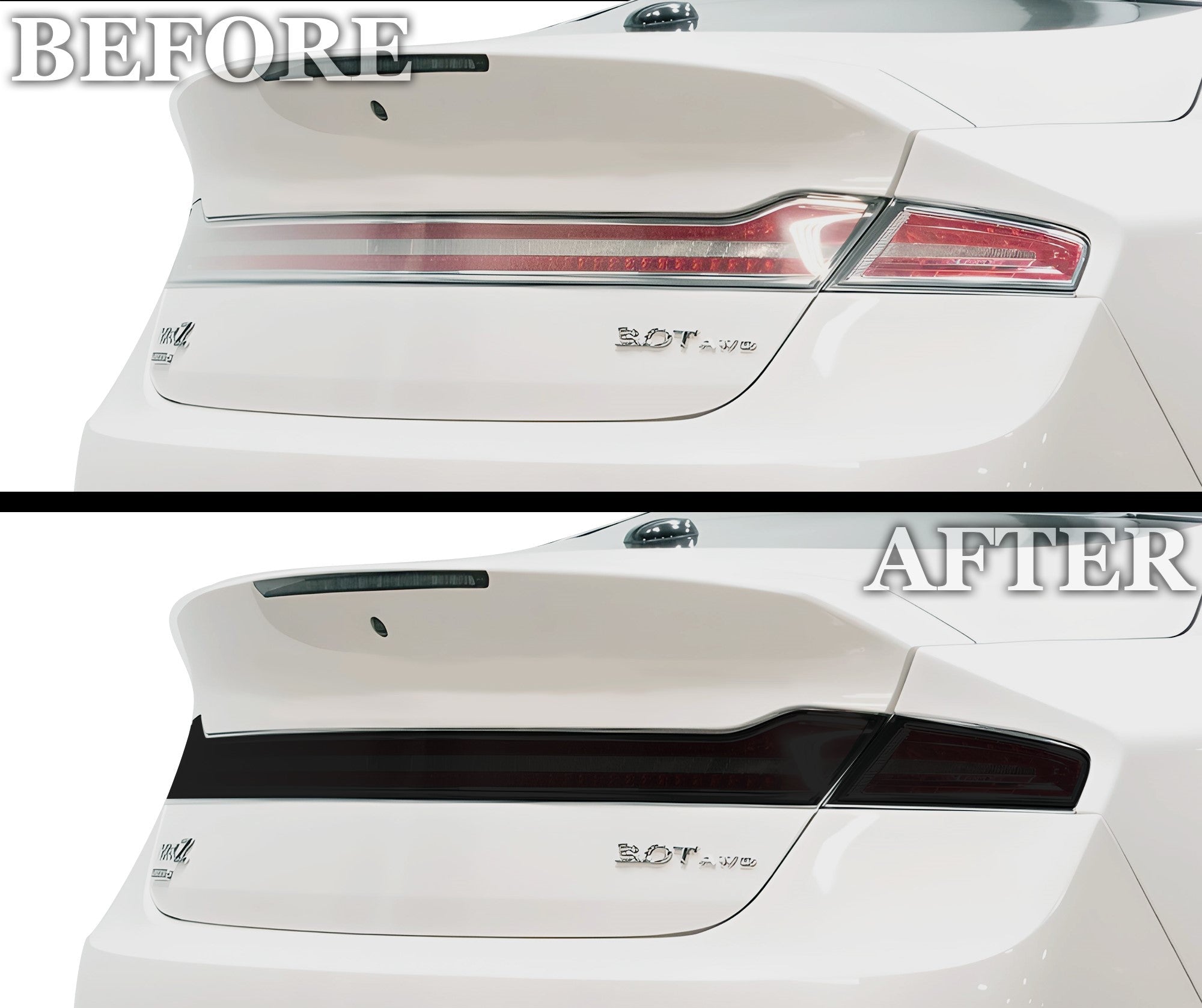 Full Headlight Taillight Precut Smoked PPF Tint Kit Film Overlay Fits Lincoln MKZ 2013-2020 - 0