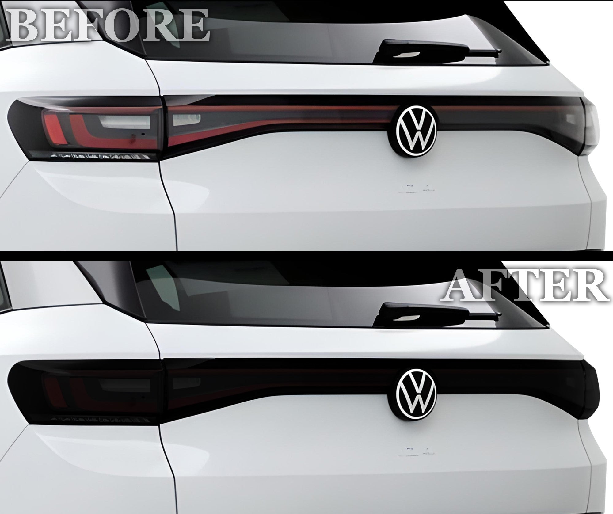 Full Headlight Taillight Precut Smoked PPF Tint Kit Film Overlay Fits Volkswagen ID.4 2021-2025 - 0