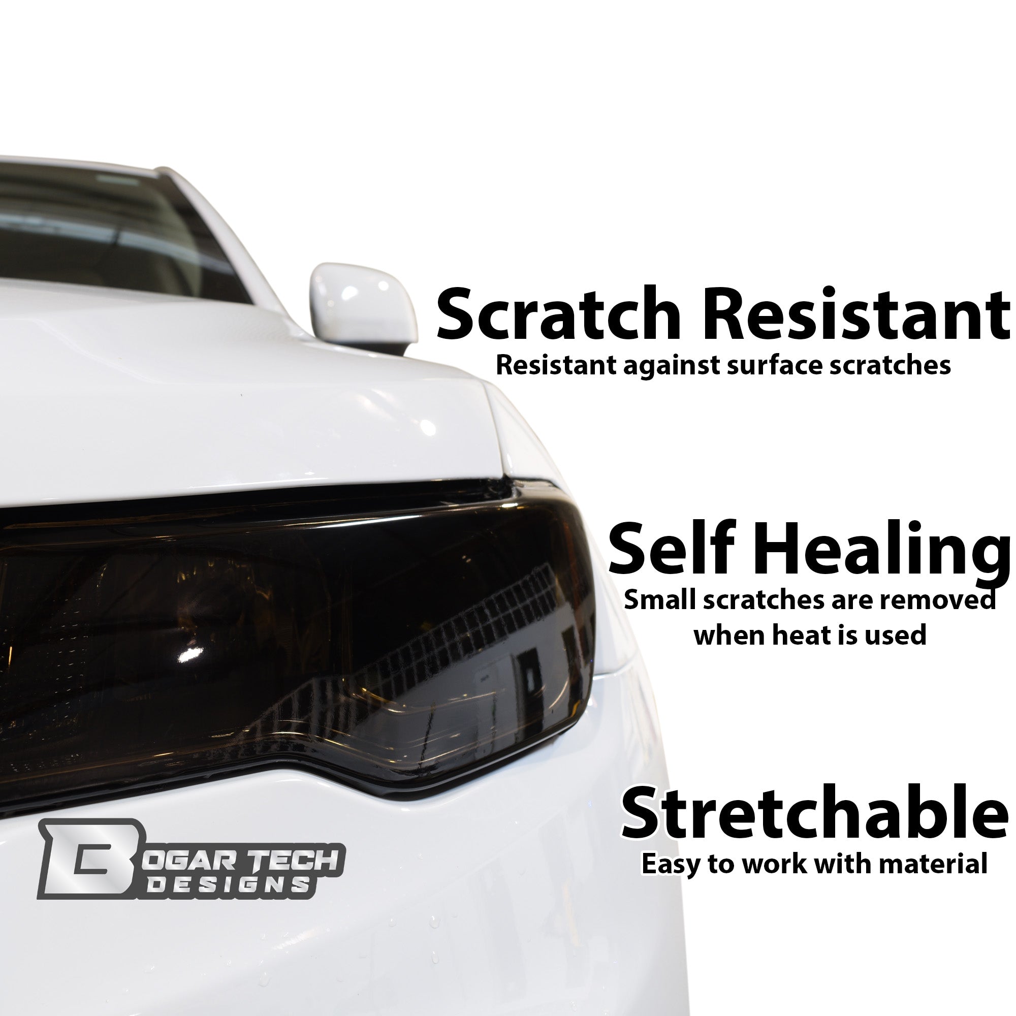 Headlight Taillight Precut Smoked PPF Tint Kit Film Overlay Fits Jeep Grand Cherokee 2022-2025