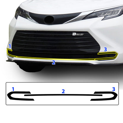 Window Vinyl Chrome Delete Trim Blackout Decal Stickers Overlay Film Fits Toyota Sienna 2021-2025