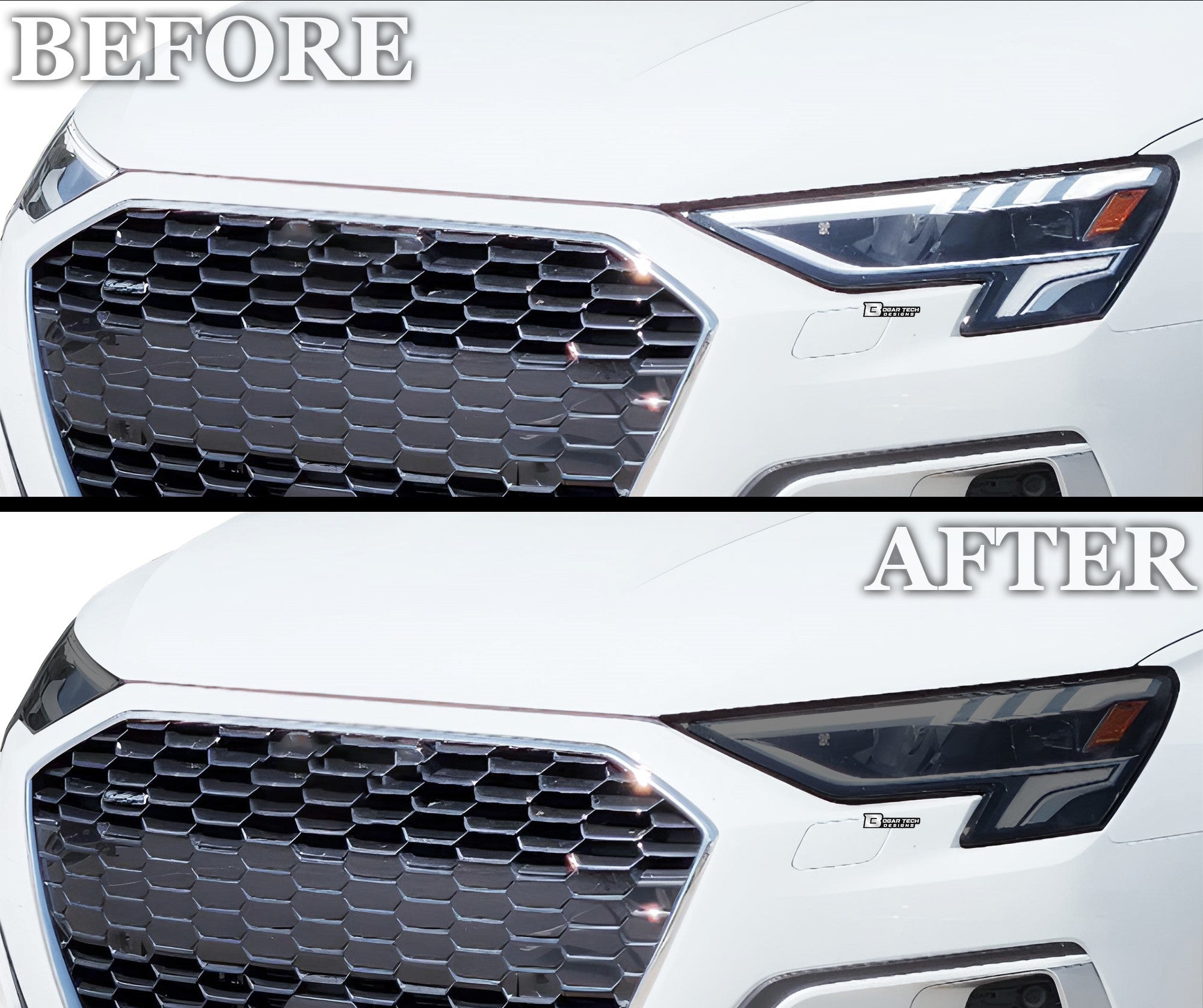 Full Headlight Taillight Precut Smoked PPF Tint Kit Film Overlay Fits Audi A3 R3 RS3 2022-2025