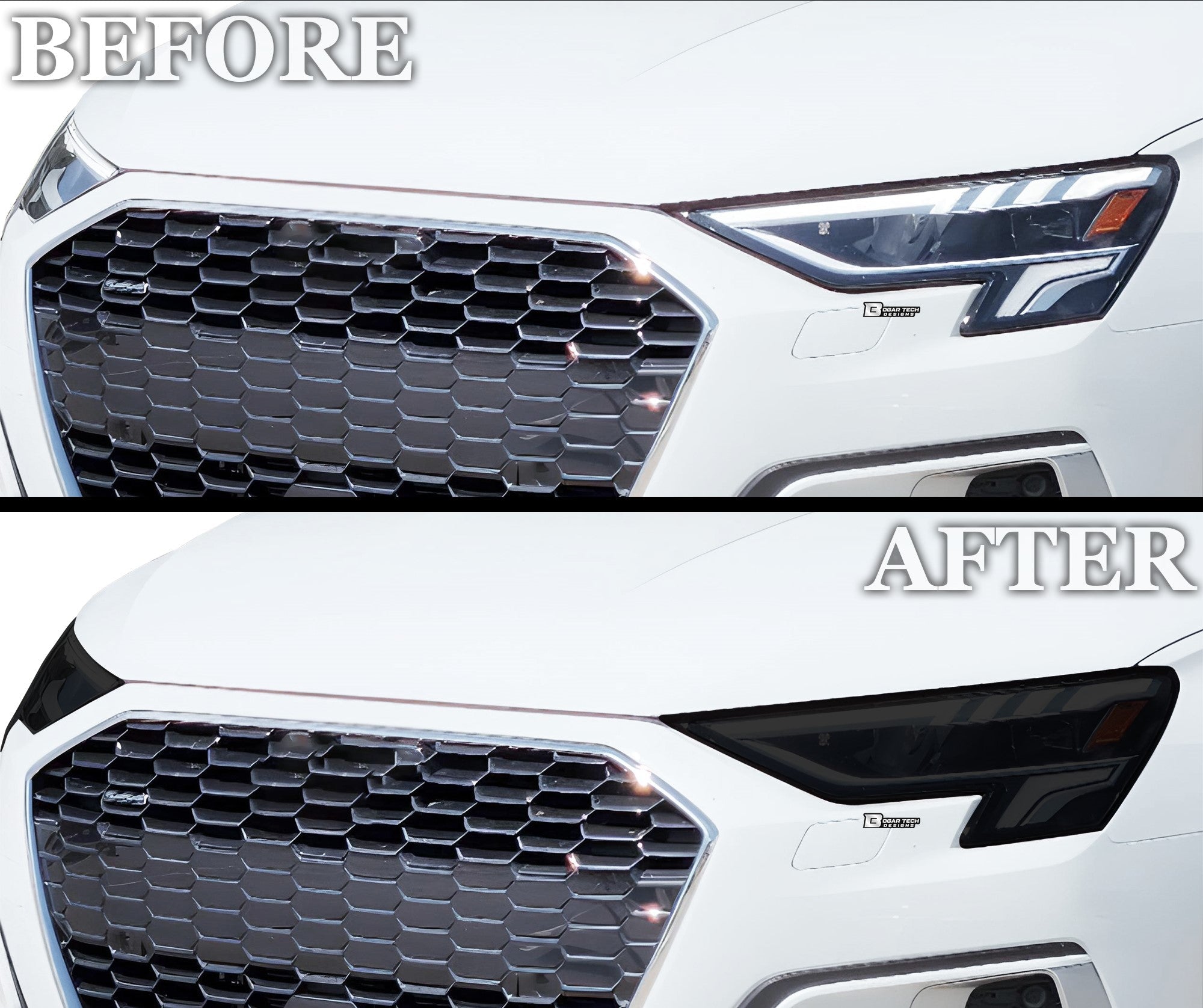 Full Headlight Taillight Precut Smoked PPF Tint Kit Film Overlay Fits Audi A3 R3 RS3 2022-2025