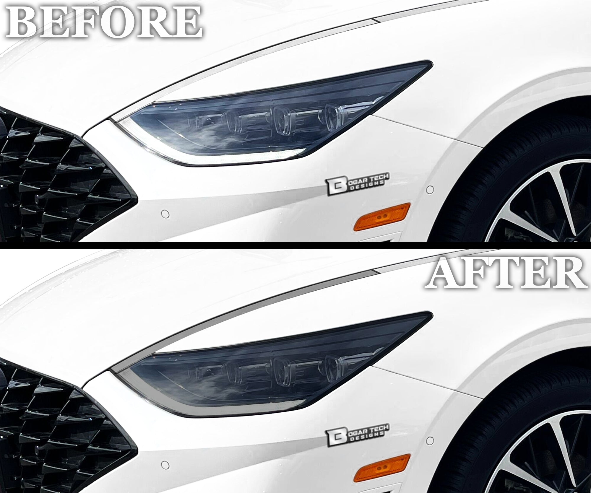Full Headlight Taillight Precut Smoked PPF Tint Kit Film Overlay Fits Hyundai Sonata 2020-2023