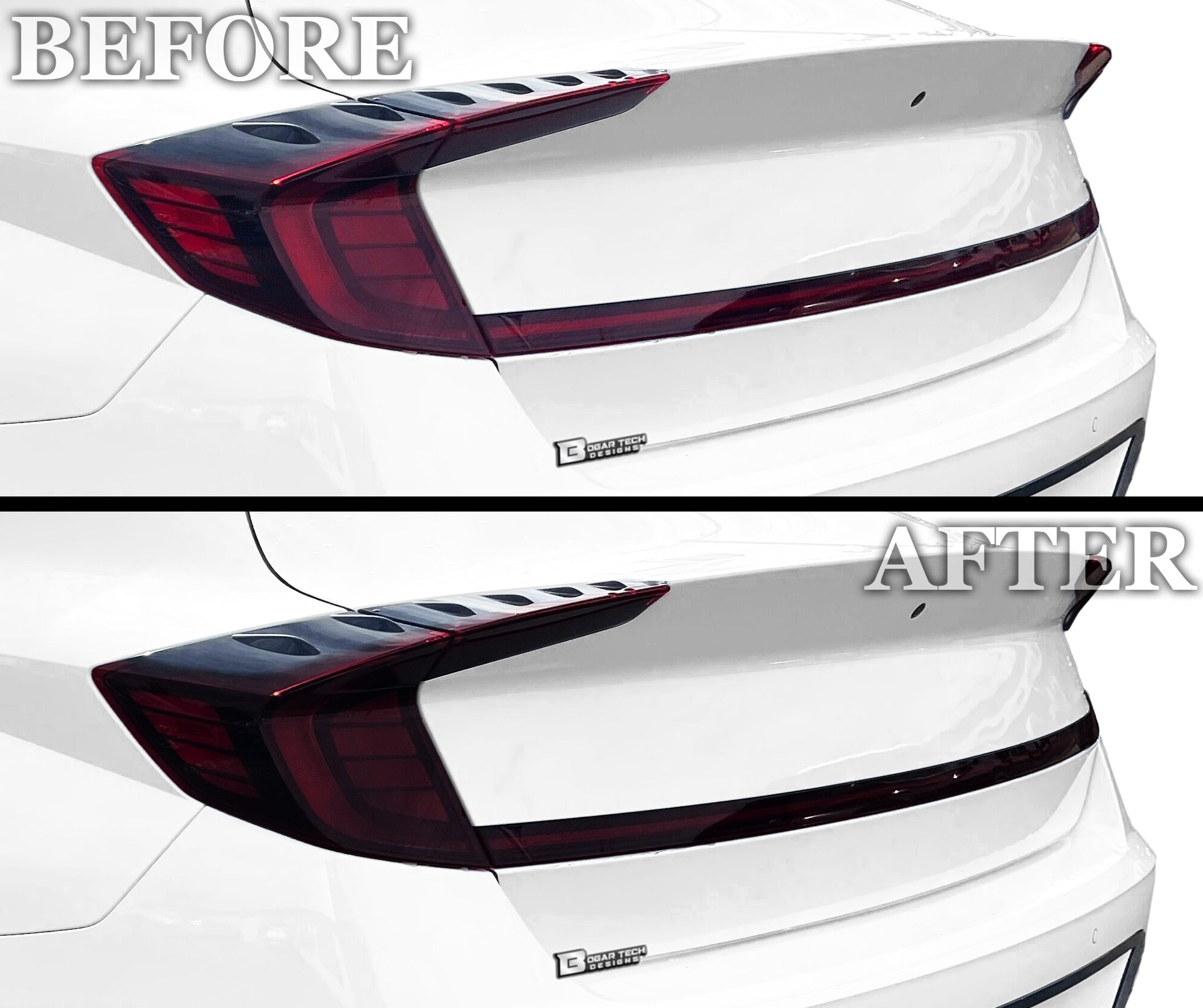 Full Headlight Taillight Precut Smoked PPF Tint Kit Film Overlay Fits Hyundai Sonata 2020-2023