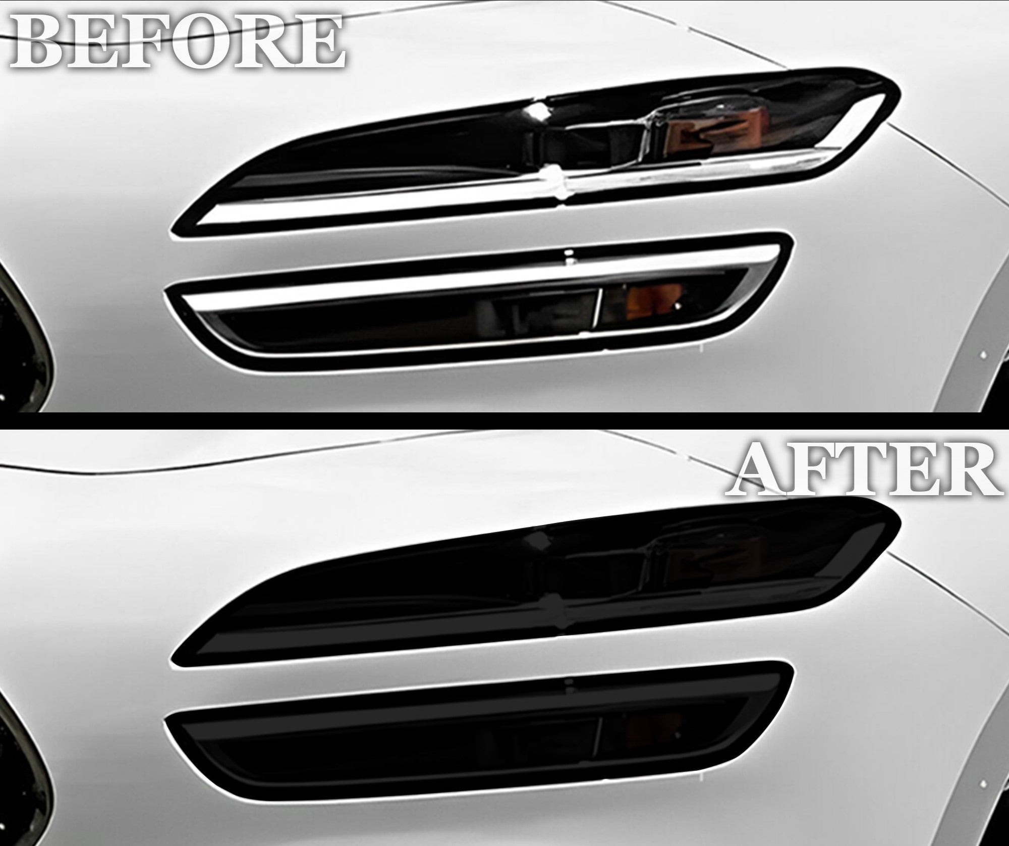 Fits Genesis G70 2022-2025 Full Headlight Taillight Precut Smoked PPF Tint Kit Film Overlay