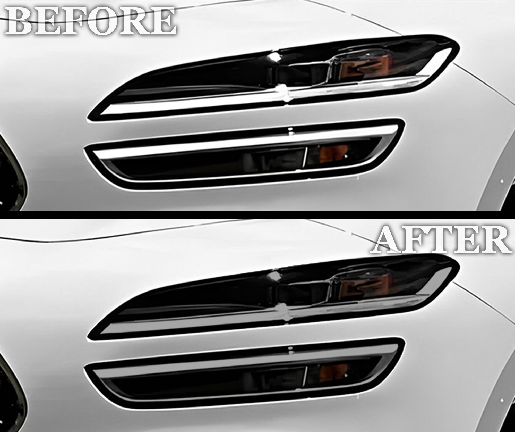 Fits Genesis G70 2022-2025 Full Headlight Taillight Precut Smoked PPF Tint Kit Film Overlay